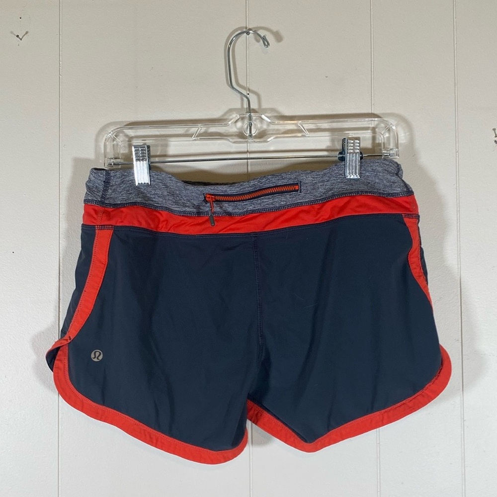 lululemon athletica Navy and Red Women Shorts